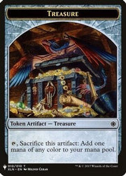 Treasure // Golem Double-sided Token (LIST-10 // 25) - The List Reprints