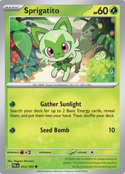 Sprigatito 012/193  SV02 Paldea Evolved - Common