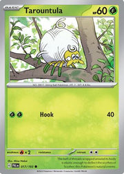 Tarountula 017/193  - Reverse Holofoil SV02 Paldea Evolved - Common