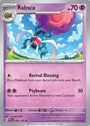 Rabsca 099/193  - Holofoil SV02 Paldea Evolved - Rare