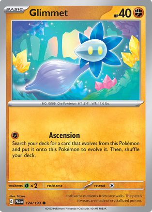 Glimmet 124/193  - Reverse Holofoil SV02 Paldea Evolved - Common