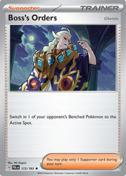 Boss's Orders 172/193  - Reverse Holofoil SV02 Paldea Evolved - Rare