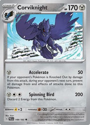 Corviknight 148/193  - Reverse Holofoil SV02 Paldea Evolved - Uncommon