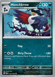 Honchkrow 132/193  - Reverse Holofoil SV02 Paldea Evolved - Uncommon