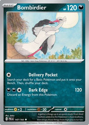 Bombirdier 147/193  - Reverse Holofoil SV02 Paldea Evolved - Uncommon