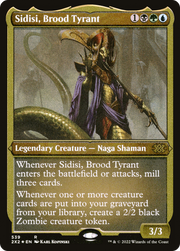 Sidisi, Brood Tyrant (2X2-539) - Double Masters 2022 Etched Foil