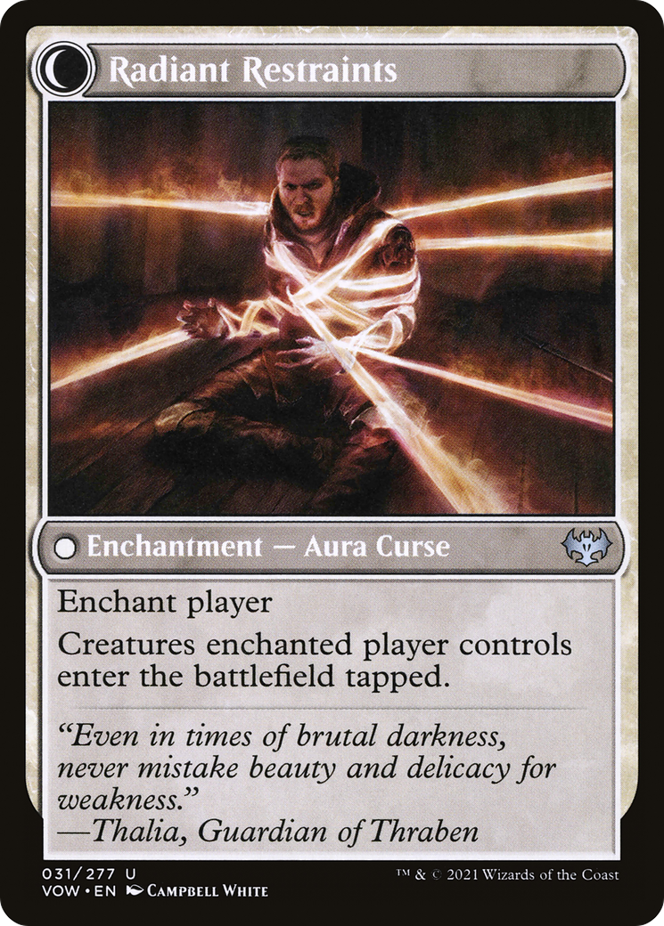 Radiant Grace // Radiant Restraints (VOW-031) - Innistrad: Crimson Vow: (Double Faced Transform) Foil