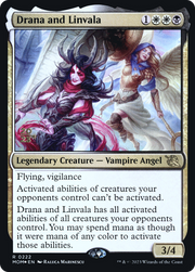Drana and Linvala (PRE-222S) - March of the Machine Promos Foil