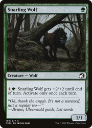 Snarling Wolf (MID-199) - Innistrad: Midnight Hunt Foil