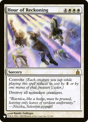 Hour of Reckoning (LIST-RAV-21) - The List