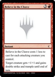 Believe in the Cleave (UNK-CR04B) - Unknown Event