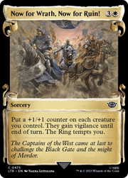 Now for Wrath, Now for Ruin! (LTR-475) - The Lord of the Rings: Tales of Middle-earth: (Showcase) Foil
