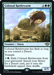 Colossal Rattlewurm (PRE-159) - Outlaws of Thunder Junction Promos Foil
