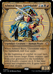Admiral Brass, Unsinkable (LCC-017) - The Lost Caverns of Ixalan Commander: (Showcase) Foil