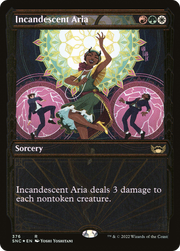 Incandescent Aria (SNC-376) - Streets of New Capenna: (Showcase) Foil
