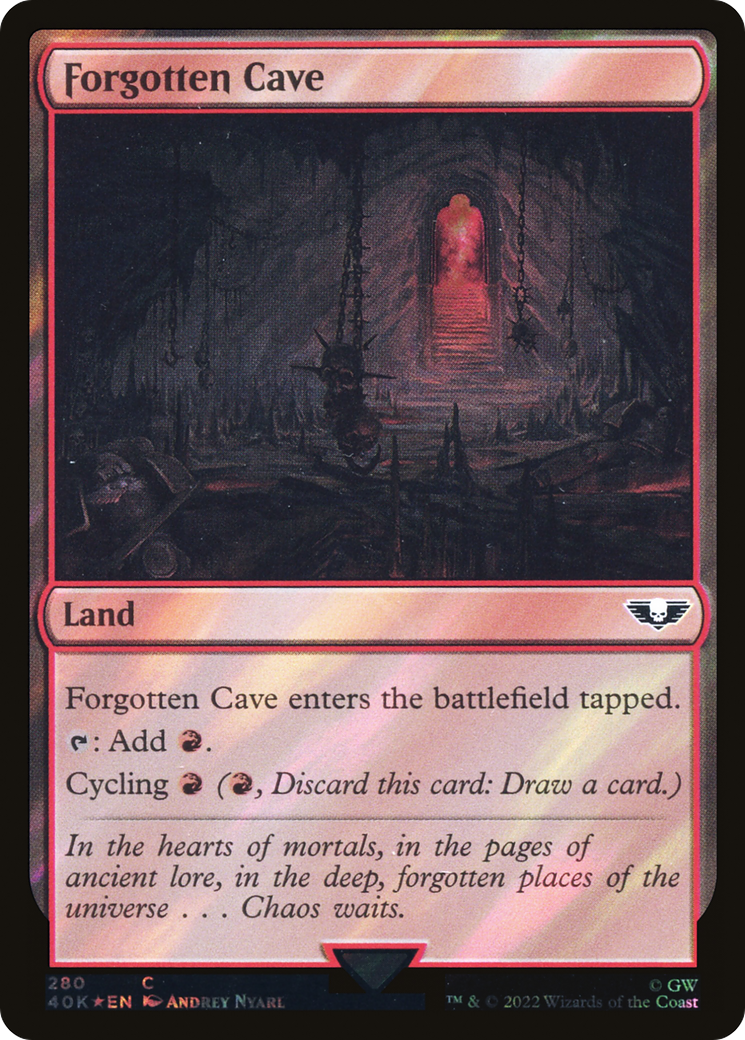 Forgotten Cave (40K-280) - Warhammer 40,000 Commander Foil