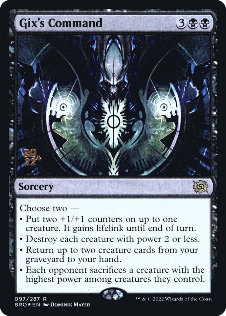 Gix's Command (PRE-97S) - The Brothers' War Promos Foil