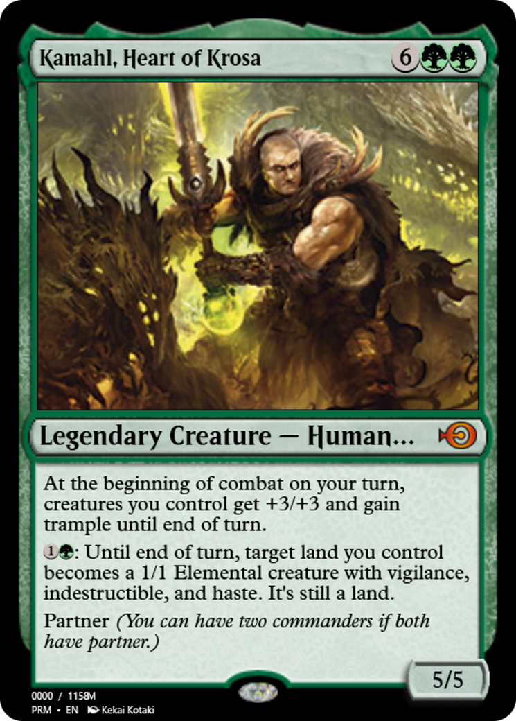 Kamahl, Heart of Krosa (PRM-86338) - Magic Online Promos Foil