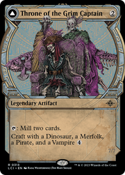 Throne of the Grim Captain // The Grim Captain (LCI-313) - The Lost Caverns of Ixalan: (Showcase) Foil