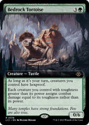 Bedrock Tortoise (LCI-378) - The Lost Caverns of Ixalan: (Extended Art) Foil