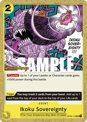 Ikoku Sovereignty (OP03-118) - Pillars of Strength Pre-Release Cards