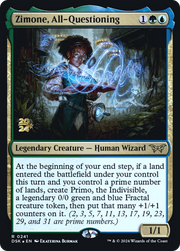 Zimone, All-Questioning (PRE-241) - Duskmourn: House of Horror Promos Foil