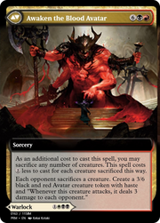 Extus, Oriq Overlord // Awaken the Blood Avatar (PRM-90294) - Magic Online Promos Foil