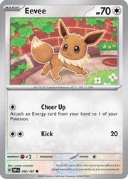 Eevee 166/197  - Reverse Holofoil SV03 Obsidian Flames - Common