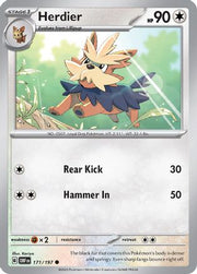 Herdier 171/197  SV03 Obsidian Flames - Common