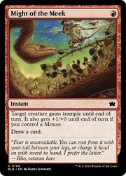 Might of the Meek (BLB-144) - Bloomburrow Foil