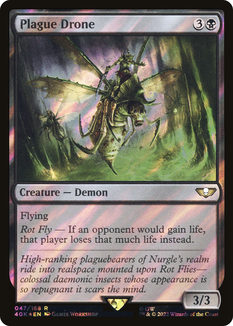 Plague Drone (40K-047) - Warhammer 40,000 Commander Foil