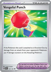 Vengeful Punch 197/197  - Reverse Holofoil SV03 Obsidian Flames - Uncommon