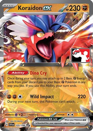 Koraidon ex 125/198  - Holofoil Prize Pack Series Cards - Double Rare