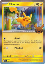 Pikachu 062/193  - Holofoil Trick or Trade BOOster Bundle 2023 - Common