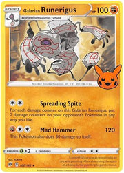Galarian Runerigus 102/192  Trick or Trade BOOster Bundle 2023 - Rare