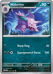 Nidorino 033/165  SV Scarlet & Violet 151 - Uncommon