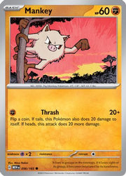 Mankey 056/165  SV Scarlet & Violet 151 - Common