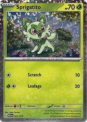 Sprigatito 001/015  - Holofoil McDonalds Promos 2023 - Promo