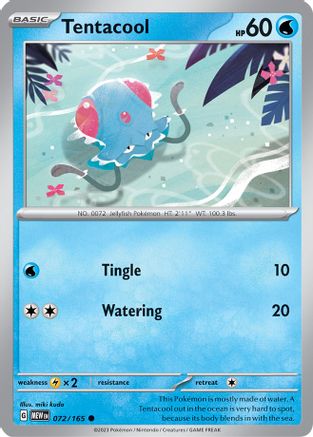 Tentacool 072/165  SV Scarlet & Violet 151 - Common