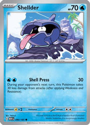 Shellder 090/165  - Reverse Holofoil SV Scarlet & Violet 151 - Common