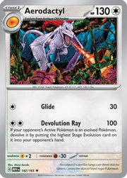 Aerodactyl 142/165  - Holofoil SV Scarlet & Violet 151 - Rare