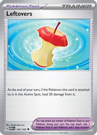 Leftovers 163/165  - Reverse Holofoil SV Scarlet & Violet 151 - Uncommon
