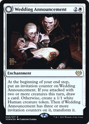 Wedding Announcement // Wedding Festivity (PRE-45S) - Innistrad: Crimson Vow Promos: (Double Faced Transform) Foil