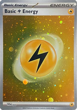 Basic Lightning Energy (Cosmos Holo) 004  - Holofoil SV01 Scarlet & Violet Base Set - Common