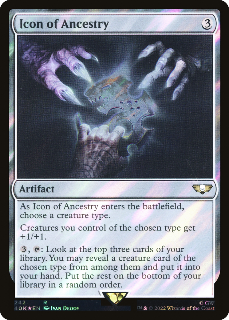 Icon of Ancestry (40K-242) - Warhammer 40,000 Commander Foil