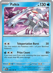 Palkia 040/182  - Reverse Holofoil SV04 Paradox Rift - Rare