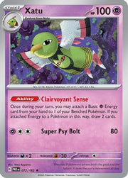 Xatu 072/182  - Reverse Holofoil SV04 Paradox Rift - Rare