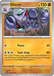 Gliscor 092/182  - Reverse Holofoil SV04 Paradox Rift - Uncommon