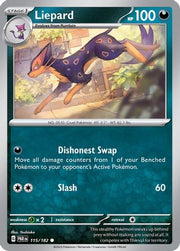 Liepard 115/182  SV04 Paradox Rift - Common