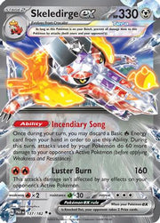 Skeledirge ex 137/182  - Holofoil SV04 Paradox Rift - Double Rare
